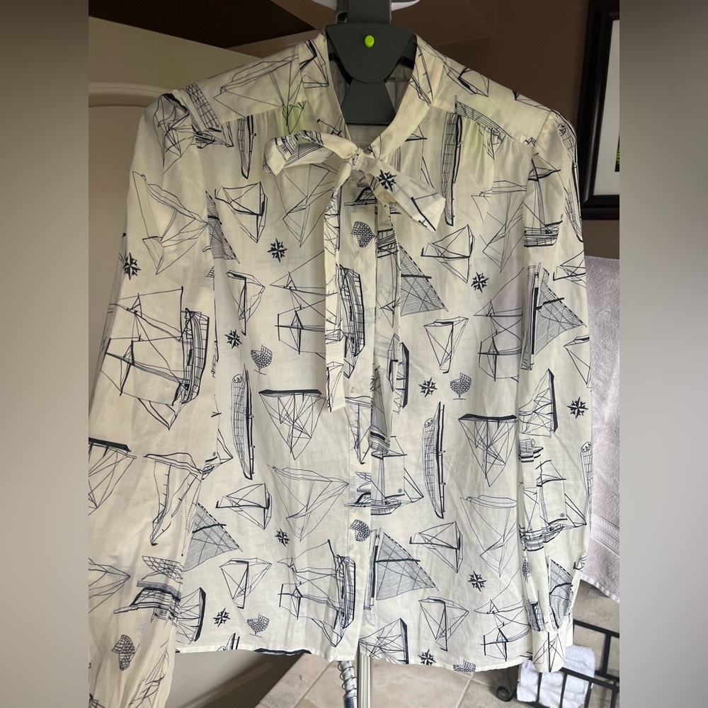 Tory Burch Sailboat Blouse